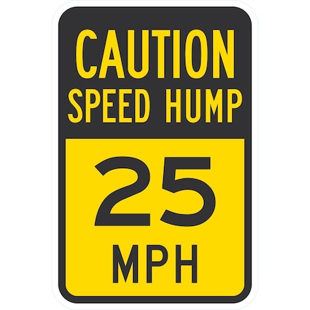 Lyle Speed Hump 25 MPH, 12x18, Engineer Grade, Yellow G-3552-EG_12x18