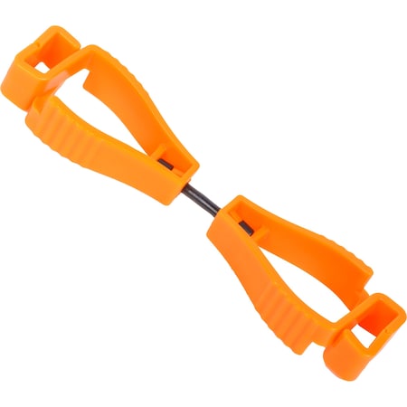 General Work Products Dual Swivel Glove Clips, Orange, 50PK DPGLOVECLIP.50