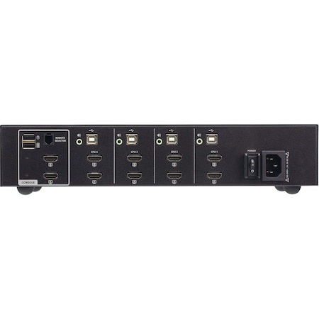 Aten 4-Port USB HDMI Dual Display PP4.0 Secure KVM CS1144H4