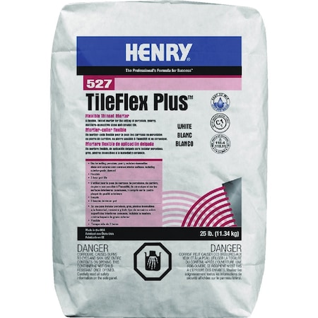 Ww Henry Henry 527 TileFlex Plus White Flexible Thin-Set Mortar 25 Lb. 12263