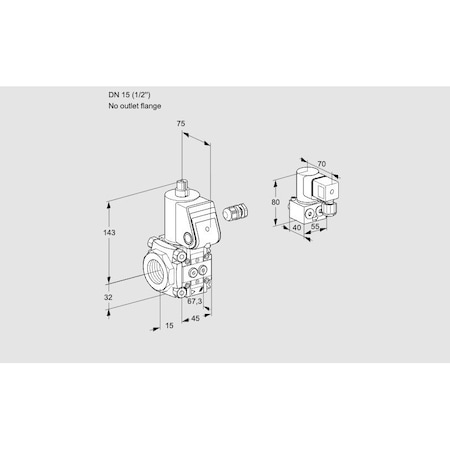 Honeywell Kromschroder Solenoid Gas Safety Valve - 500 mbar, IP65, EN 161 Certified KS88010431