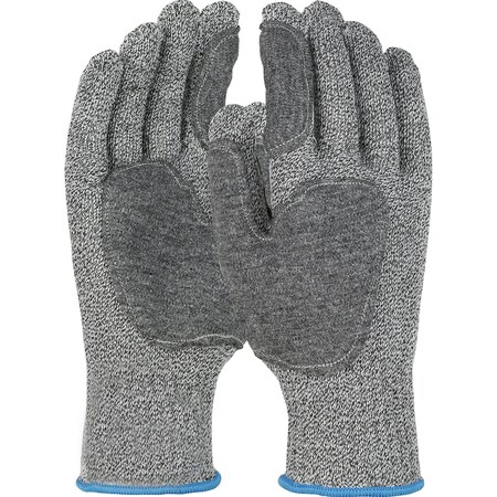 Claw Cover Dual Defense Reinforced Seamless Knit HPPE/Stainless Steel Blended w/ATA Fiber Patch Glove, Heavy We CC-D3-L