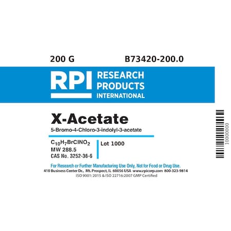 Rpi 5-Bromo-4-Chloro-3-Indolyl-3-Acetate X-acetate, 200 Grams B73420-200.0