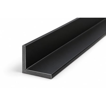 Brunner Aluminum Angle 1" x 1" x 1/8", 6063-T5 (A416) 8 Feet Black Anodized A416 BL8