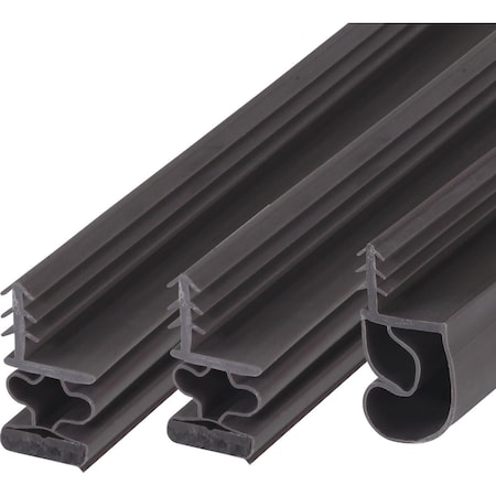 M-D Building Products Building Products 81'' Brown Vinyl W/ Magnetic Strip Top and Sides Door Seal Kit for Steel Doors 1636