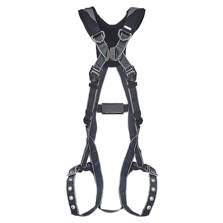 Msa Safety V-Fit Arc Flash Harness, M/L, Quick-Connect Chest/ Tongue Buckle Leg Straps, Back D-Ring 10252101