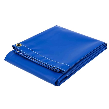 Mytee Products 10 ftx12 ft Heavy Duty BLUE 18oz Vinyl Utility Tarp Multipurpose Waterproof, Cars, Boats, Pool Cover VT18-10x12-BLUE