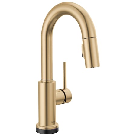 Delta Trinsic Touch2O Bar / Prep Faucet With Touchless Technology In Champagne Bronze 9959TL-CZ-DST