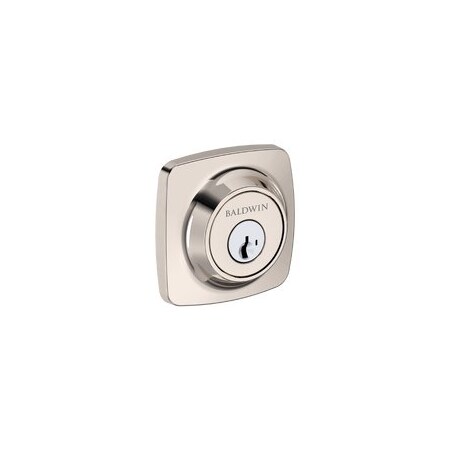 Baldwin Residential Deadbolts Single Cylinder Reversible Lifetime Bright Nickel SCSSD055SMC