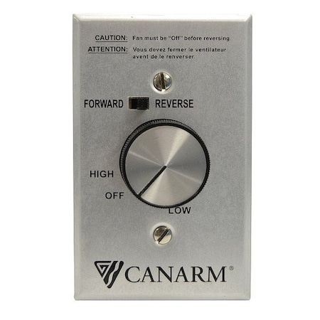 Canarm Speed Control, 120V AC, 5 A, Dial CNFRMC5