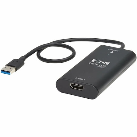 Eaton EATON HDMI To USB Video Capture Adapter, 4k 60 Hz, USB 3.2 Gen 1, Taa Cable U444-H4K6-CAP