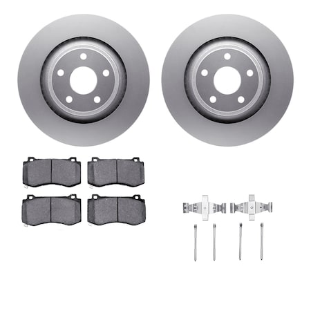 Dynamic Friction Co DFC GEOSPEC Coated Rotor- Heavy Duty Brake Pad includes Hardware 4412-42003