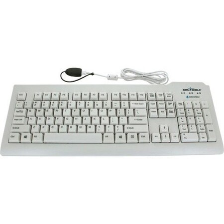 Sealshield Seal Clean' Waterproof Keyboard w/Key Lock/ 6 Cable SSWKSV207L