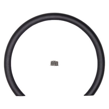 Billet Specialties 28708 D-Shaped Steering Wheel Half Wrap Ring - Black BSP28708