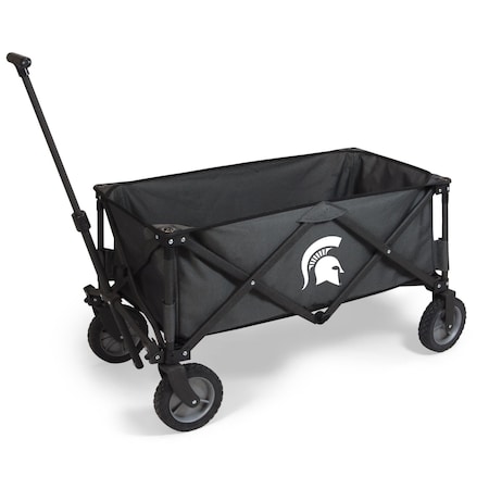 Picnic Time Family Of Brands NCAA Michigan State Spartans Adventure Wagon Folding Wagon - Wagon Cart 739-00-679-354-0
