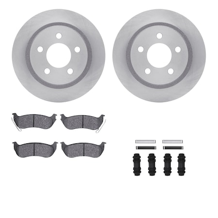 Dynamic Friction Co DFC Brake Rotor- Heavy Duty Brake Pad includes Hardware 6412-42106