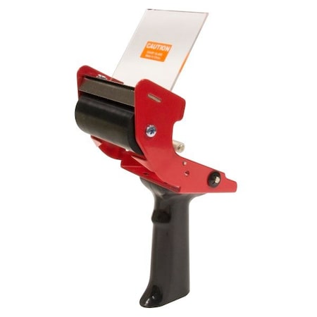 Intertape Tape Dispenser, 3 in Max. Tape Width, 3 in Tape Core Dia., Mousetrap, Plastic, Steel, Red DISPCST