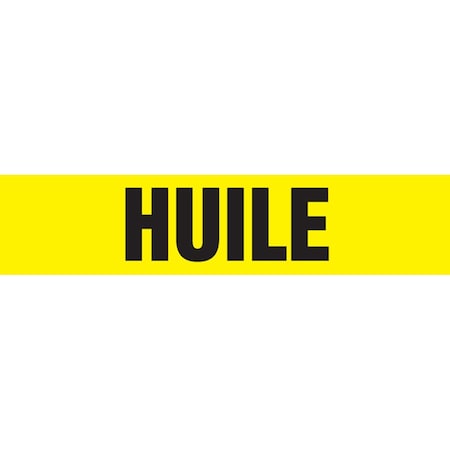 Accuform FRENCH PIPE MARKER HUILE LANGUAGE CRPK543STC