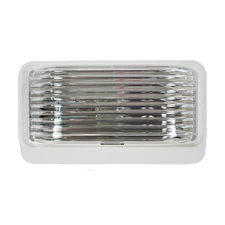 Arcon Arcon 20672; LED Bulb; 12 Volt; Flat Rectangular; Clear Lens; White Base; 1 Per Card 20672