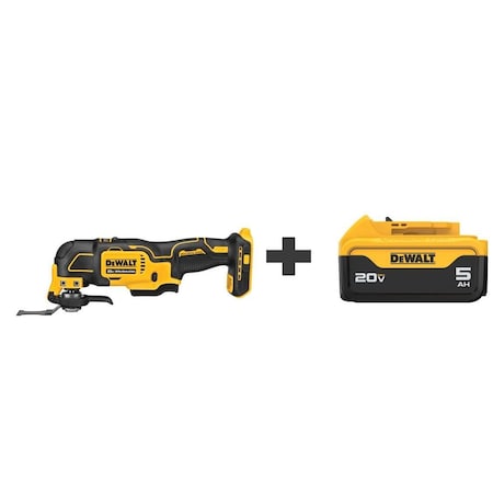 Dewalt Oscillating Multi-Tool, 11-3/16" L ToolW/ DCS354B/DCB205