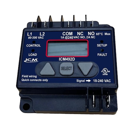 Icm Line Voltage Monitor, Manual or Automatic Reset, 80 to 300, Single, - ICM492D