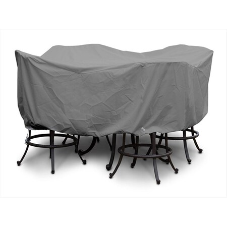 Koverroos Weathermax Large Bar Set Cover with umbrella hole- Charcoal - 84 Dia x 40 H in. 85251