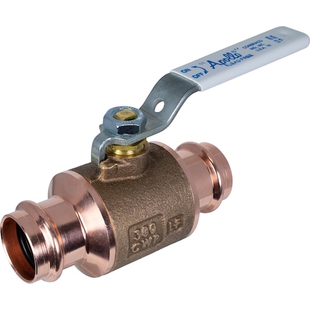 Apollo Valves Manual 2-Way Ball Valve, Press, Bronze 77WCLF10301