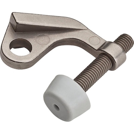 National Hardware Hinge Pin Door Stop, 9/32 in Dia Base, Zinc, Satin Nickel N830-278