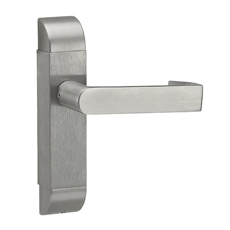 Adams Rite Grade 1 Passage Mortise Trim Pack Only, Non-Keyed, Curved Lever, Escutcheon, 1-3/4in - 2in Door Thi 4600-01-512-32D