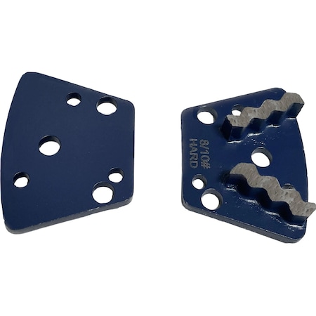 Vantage Product Diamond Grinding Disc for Trapezoid Grinders, 2 Swirl Segment, 08/10 Grit, Hard Bond M-TQC10-2S0810-H