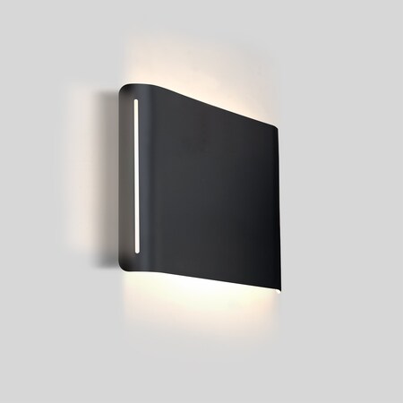 Besa Lighting Besa Ponta Sconce, Black Finish, 1x20W LED PONTA-LED-BK