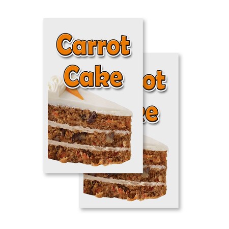 Signmission Carrot Cake, Vinyl Decals Only 24 Inch x 36 Inch, Vinyl Decal, 2PK DSB-2436-2PACK-Carrot Cake