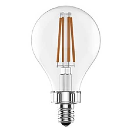 Ge LED Bulb, General Purpose, A15 Lamp, 60 W Equivalent, Candelabra Lamp Base, Dimmable, Soft White 24309