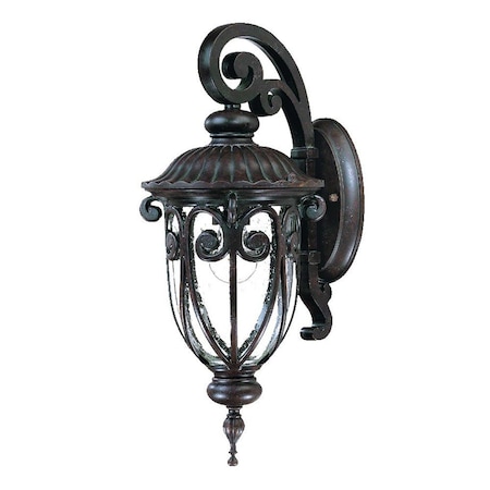 Homeroots Dark Brown Hanging Goblet Wall Light 398504