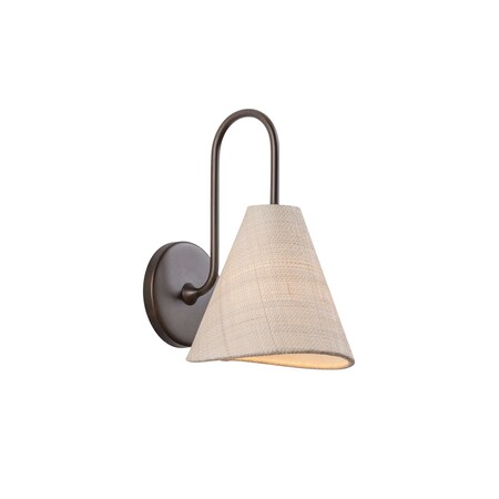 Troy Lighting Candler 8.75in wide 1 Light Wall Sconce in Bronze Leaf B5212-BRL