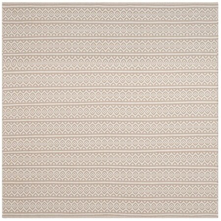 Safavieh Montauk Square Area RugIvory & Grey 6 x 6 ft. MTK341A-6SQ