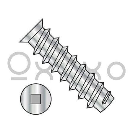 Oxoxo M6.3X13 Metric Square Flat 7.0-7.3HD OD European Drawer Slide Screw Full Thread Nickel, 7000PK 580256