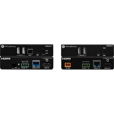 Atlona Omega 4K-Uhd HDMI Over Hdbaset Tx Rx Lite Extender Kit With Usb Contro AT-OME-EX-KIT-LT