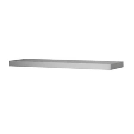 D2D Technologies Wood Shelving Grande Silver Straight Shelf, 48 in. D22609899