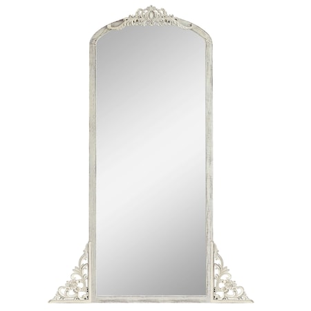 Homeroots 67" White Wood Framed Standing Mirror 565121
