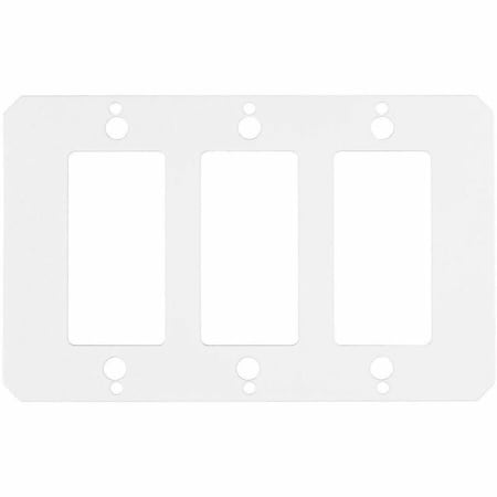 Hubbell Wiring Device-Kellems Center Sub Plate, 3 Gangs, Rectangular, Steel S1R10CSPT