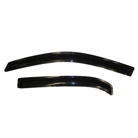 Ventshade Rainguards, Aerodynamic Design, Tape-On, Smoke, Acrylic, Set Of 4 94166