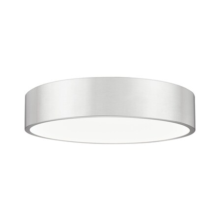 Z-Lite Coronado 1 Light Flush Mount, Brushed Nickel, 20 In W 1017F20-BN-LED