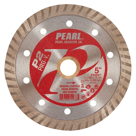 Pearl P2 Pro-V Turbo Blade 5 in. x .080 x 20mm-5/8 in. Adapter PV005T