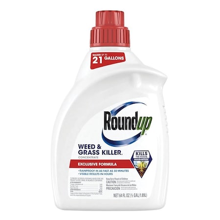 Roundup Concentrate Plus Weed and Grass Killer, Liquid, 0.5 gal 5376506