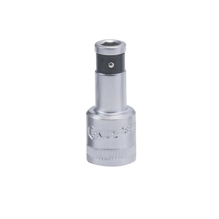 Genius Tools 1/4in Dr. 1/4inHex Bit Holder, 25mmL 282408