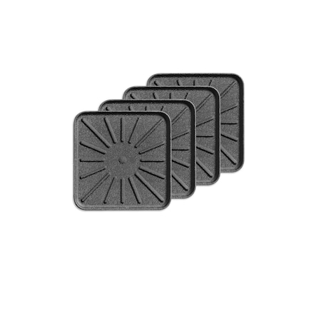 Weathertech Black, Drink Coasters 4 Square 8A4SQCSTBK