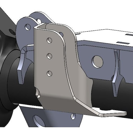 Artec Industries RAISED TRACBAR BRACKET FOR 3.5 IN DIAMETER FRONT AXLE BR1139