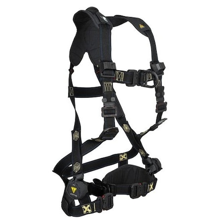 Falltech 8077FDQC Fall Protection Harness, M, 425 lb, Quick-Connect Chest/ Quick-Connect Leg Straps 8077FDQCM