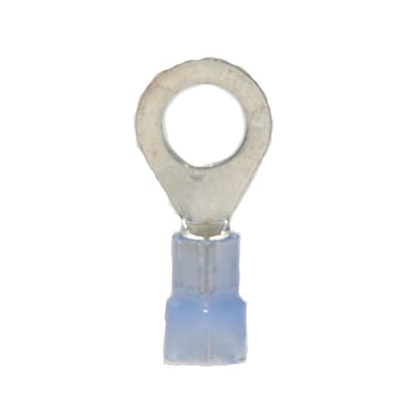 Hillsdale Terminal Ring Terminal, 1/4 in Stud Size, 14 AWG, 600 V, Nylon Insulated, 1000 PK 50114EN